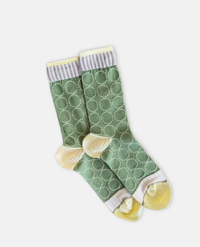 Exquisite J 'Jacquard Circles' Socks made by COCLICO