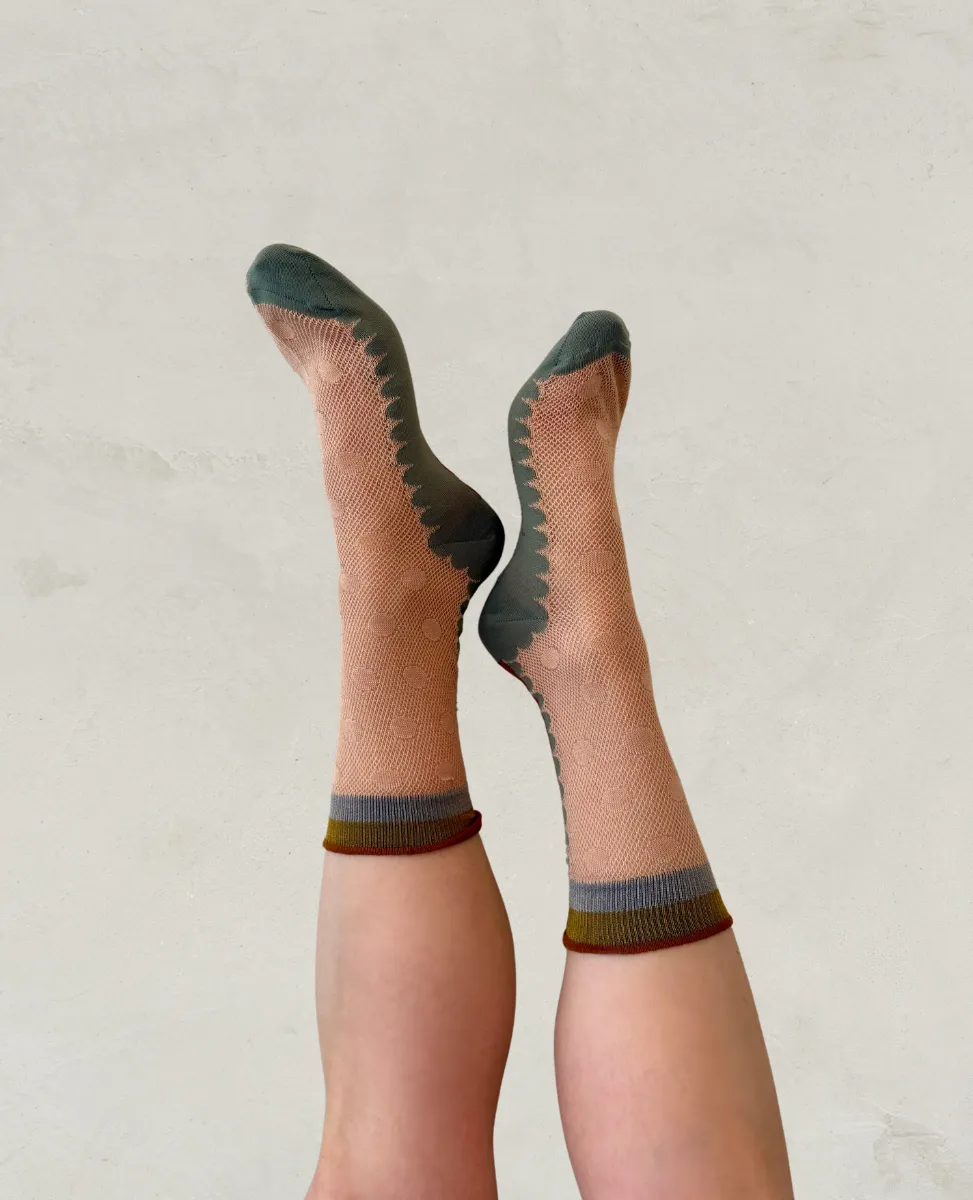 Exquisite J 'Transparent Dot' Socks sold by COCLICO