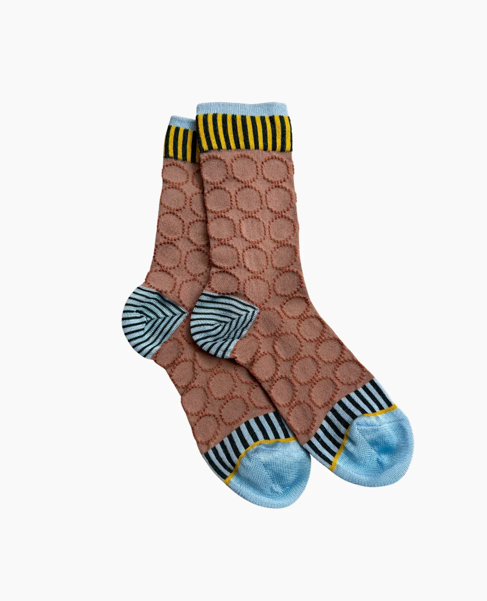 Exquisite J 'Jacquard Circles' Socks sold by COCLICO product image thumbnail 2
