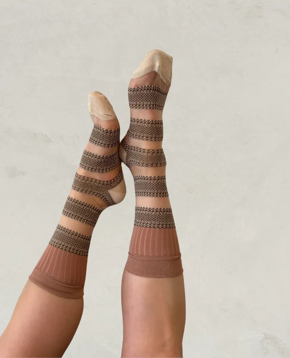 Exquisite J 'Transparent Stripes' Socks sold by COCLICO product image thumbnail 2
