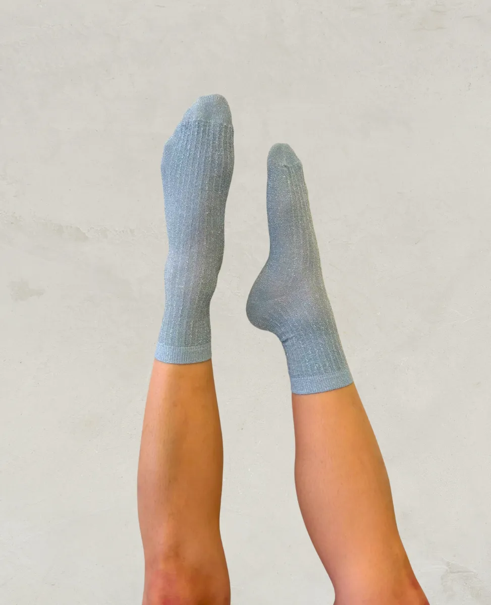 Swedish Stockings Stella Shimmery Socks sold by COCLICO