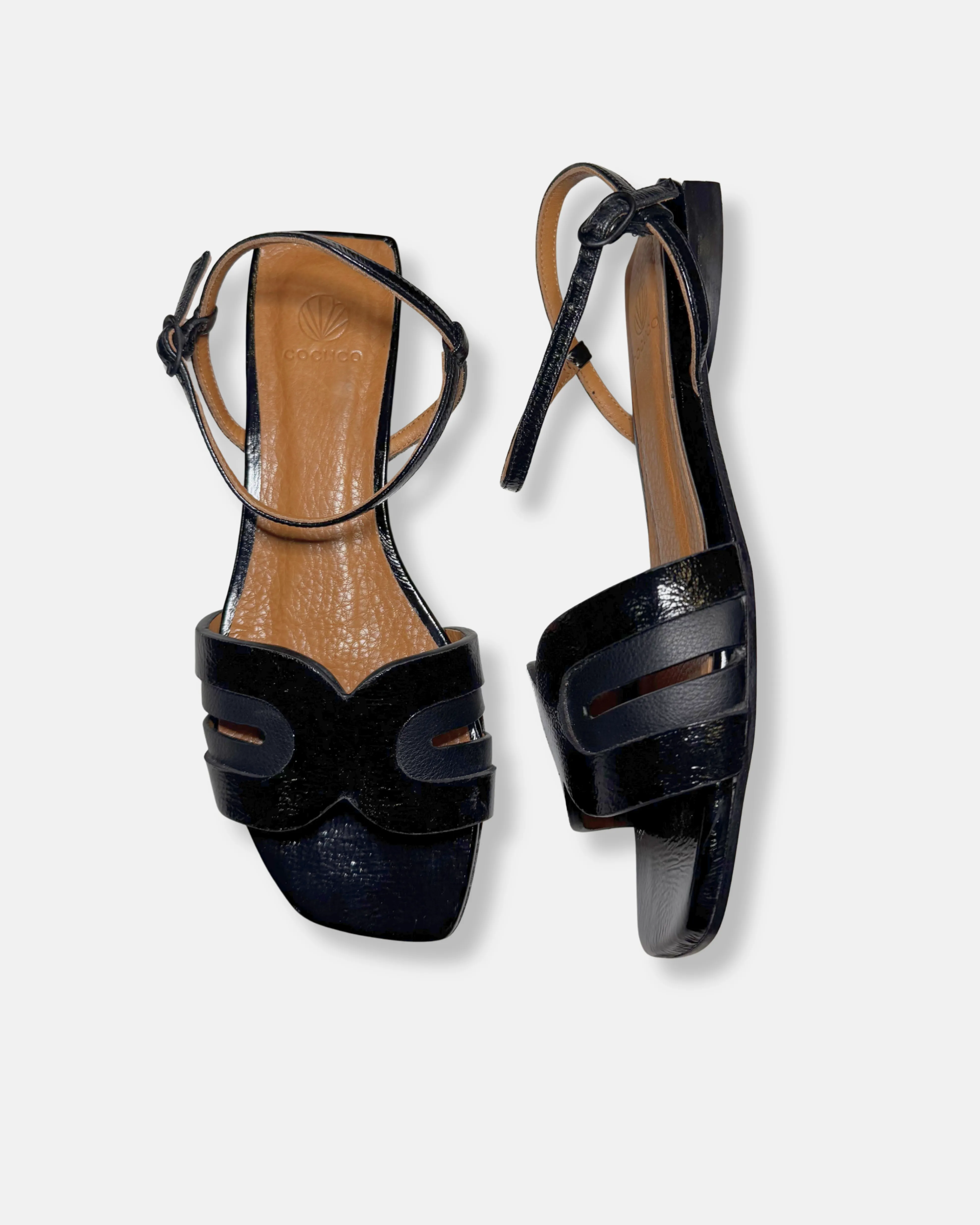 Archive Sale - Fair Sandal Black Patent sold by COCLICO