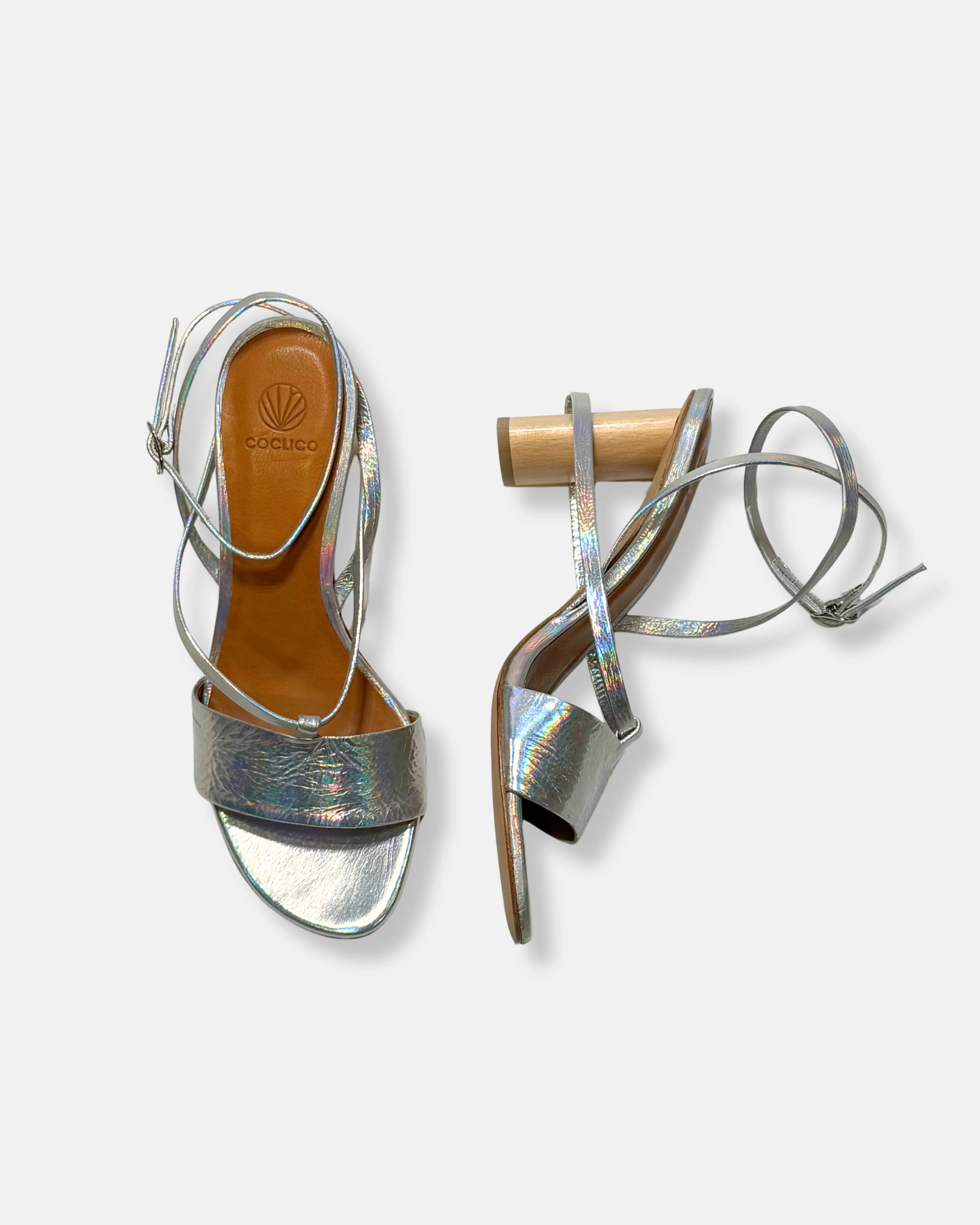 Archive Sale - Gravity Heel Blanco Iridescent sold by COCLICO