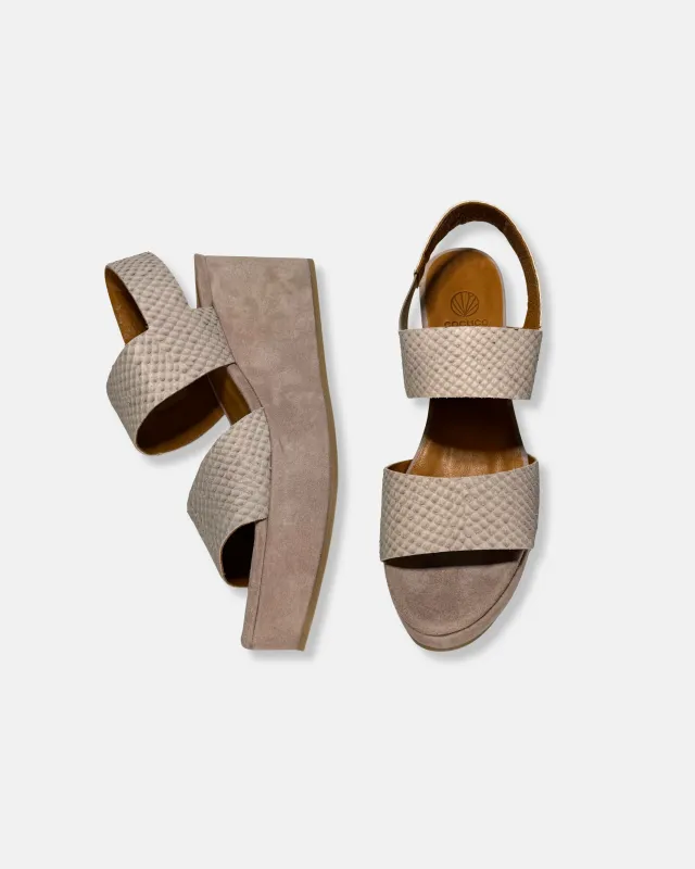 Archive Sale - Leonora Wedge Sandal Guanto Cloud made by COCLICO