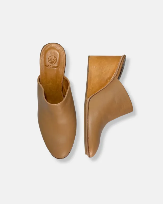Archive Sale - Lima Wedge Mule Fango made by COCLICO