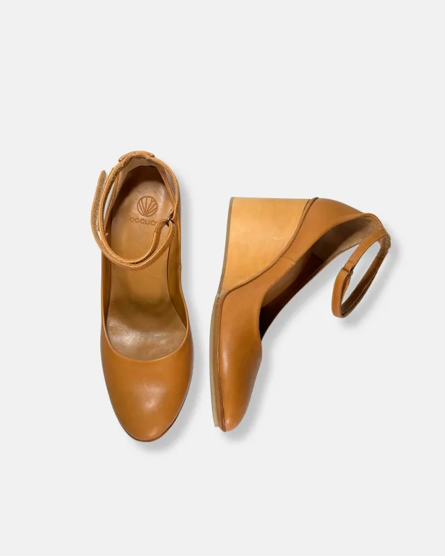 Archive Sale - Lolly Wedge Heel Cuoio made by COCLICO