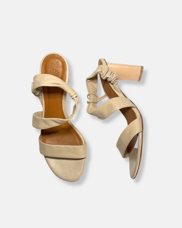 Archive Sale - Jade Heeled Sandal Latte made by COCLICO