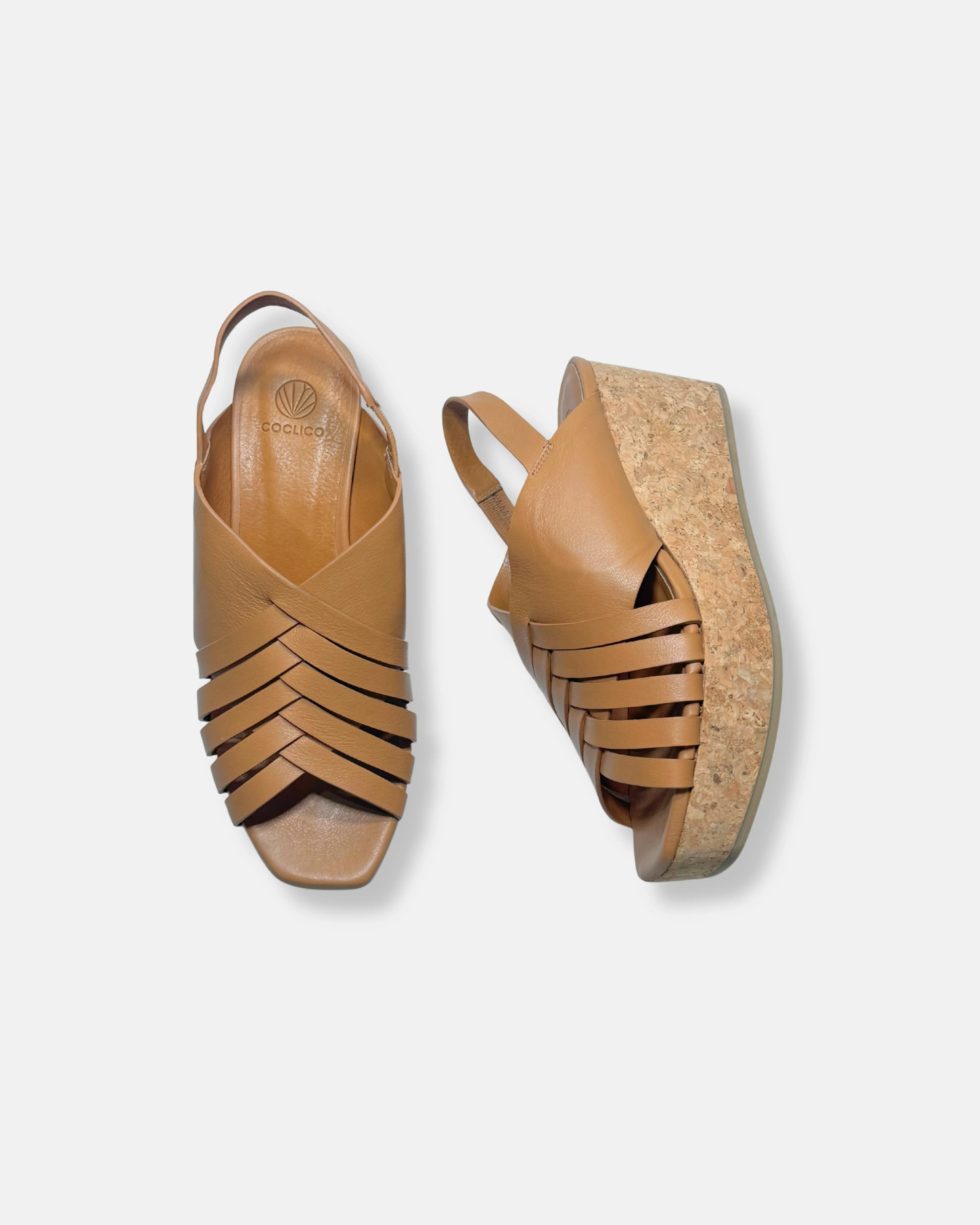 Archive Sale - Moska Wedge Sandal Mandorla sold by COCLICO