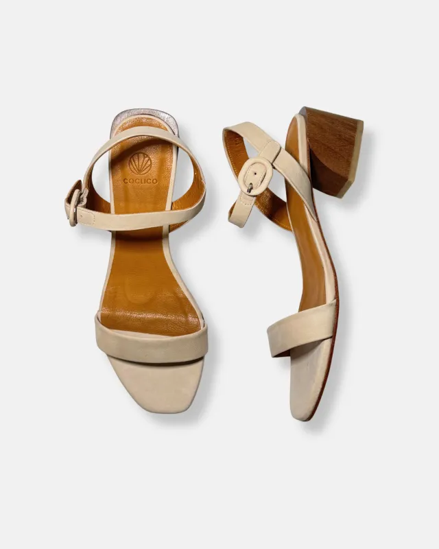 Archive Sale - Oh Heeled Sandal Bone made by COCLICO