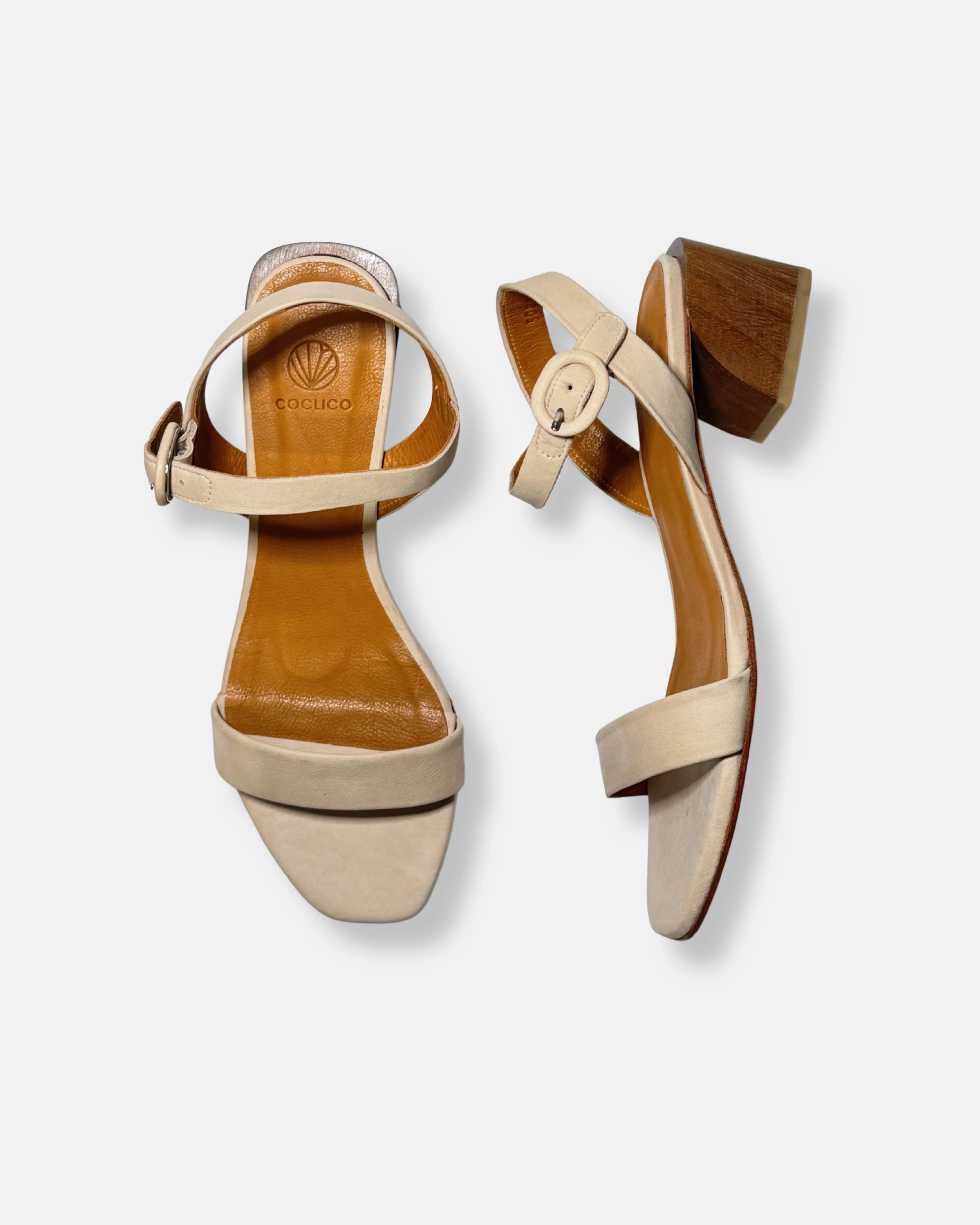 Archive Sale - Oh Heeled Sandal Bone sold by COCLICO