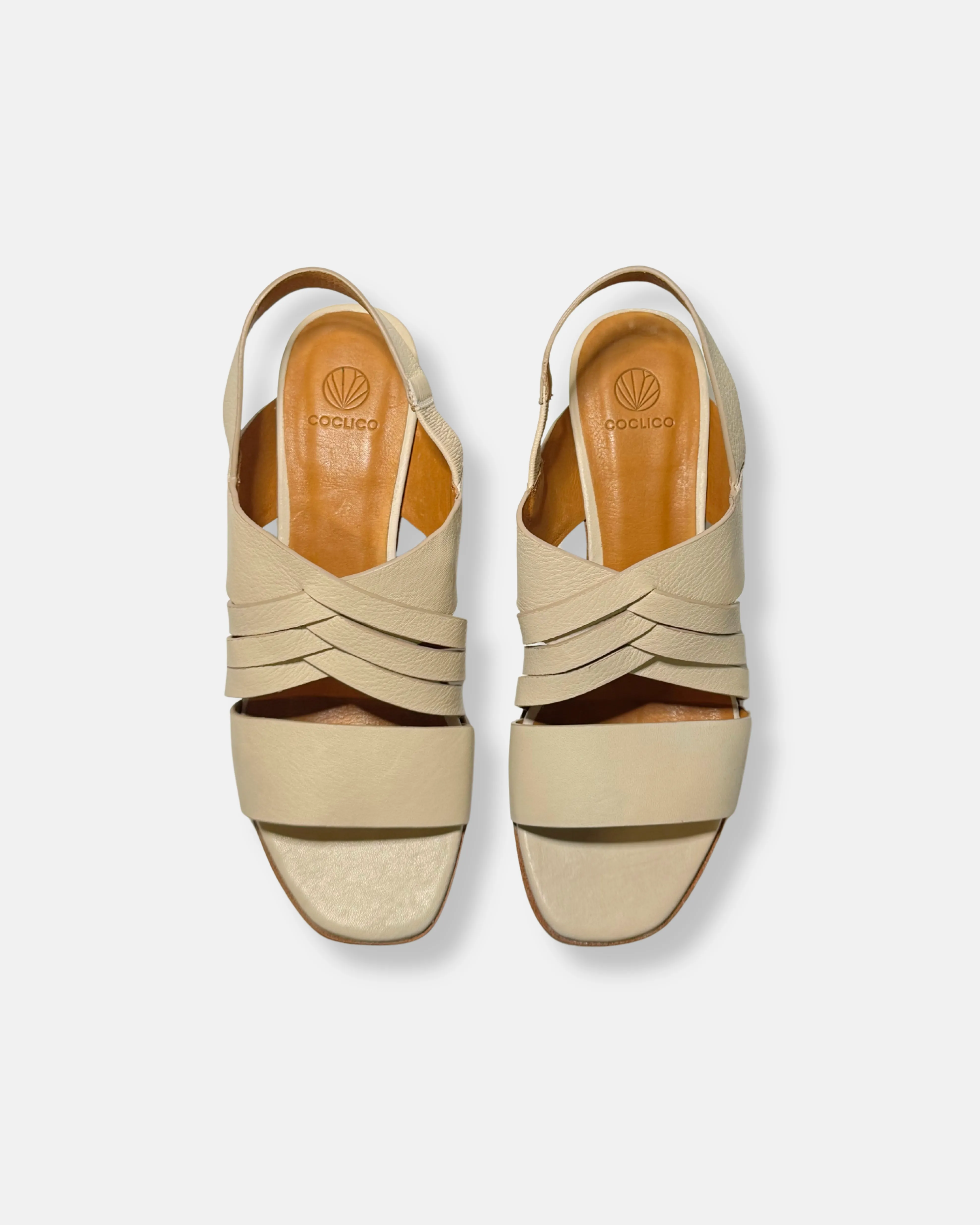Archive Sale - Odessa Wedge Sandal Greige sold by COCLICO product image thumbnail 2