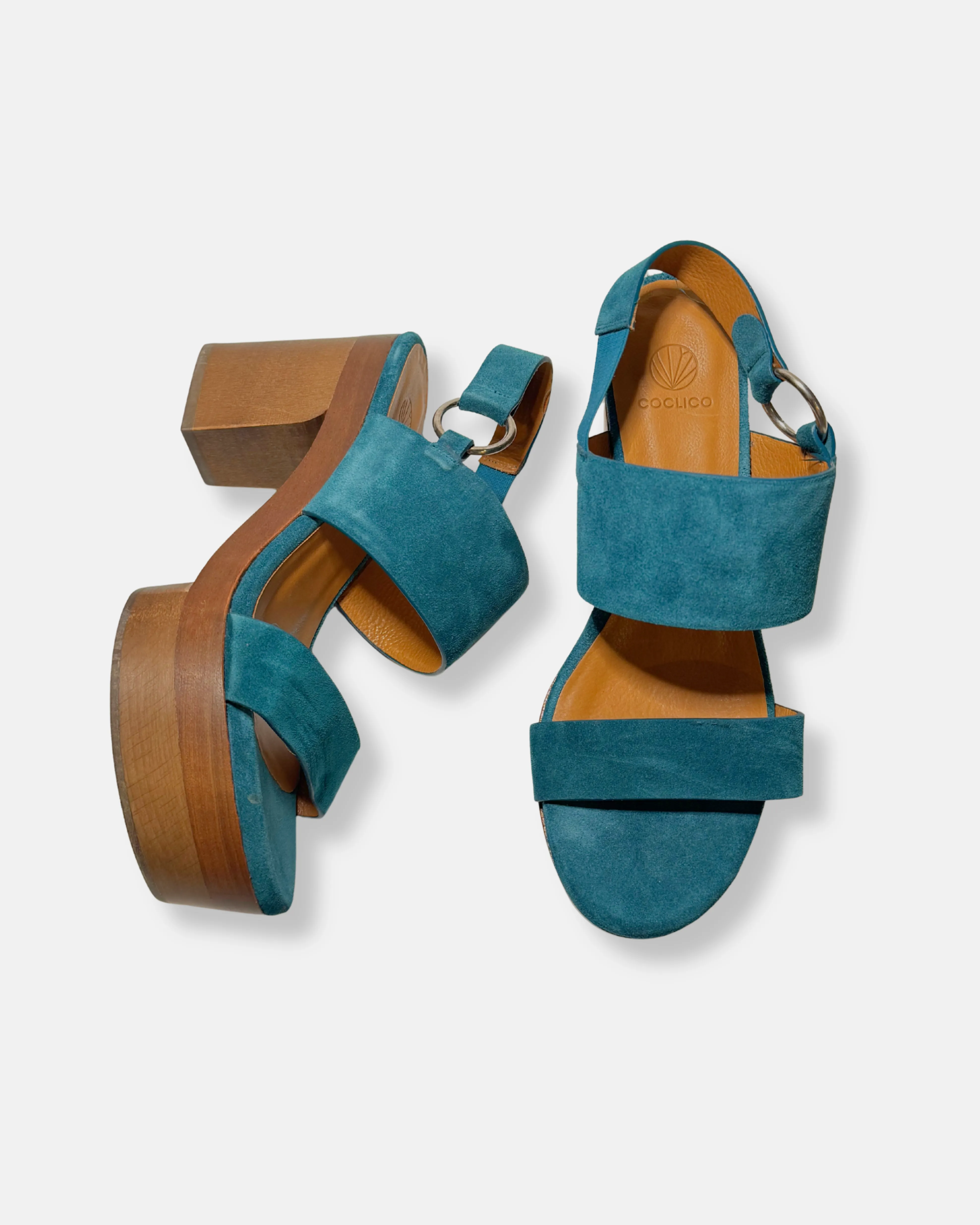 Archive Sale - Ocra Clog Sandal Petrol sold by COCLICO