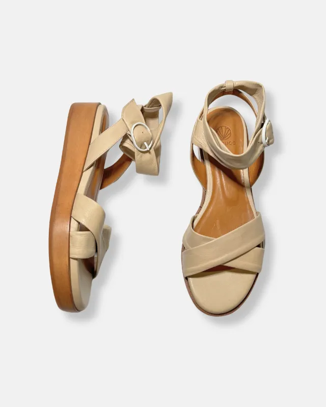Archive Sale - Paella Sandal Latte made by COCLICO