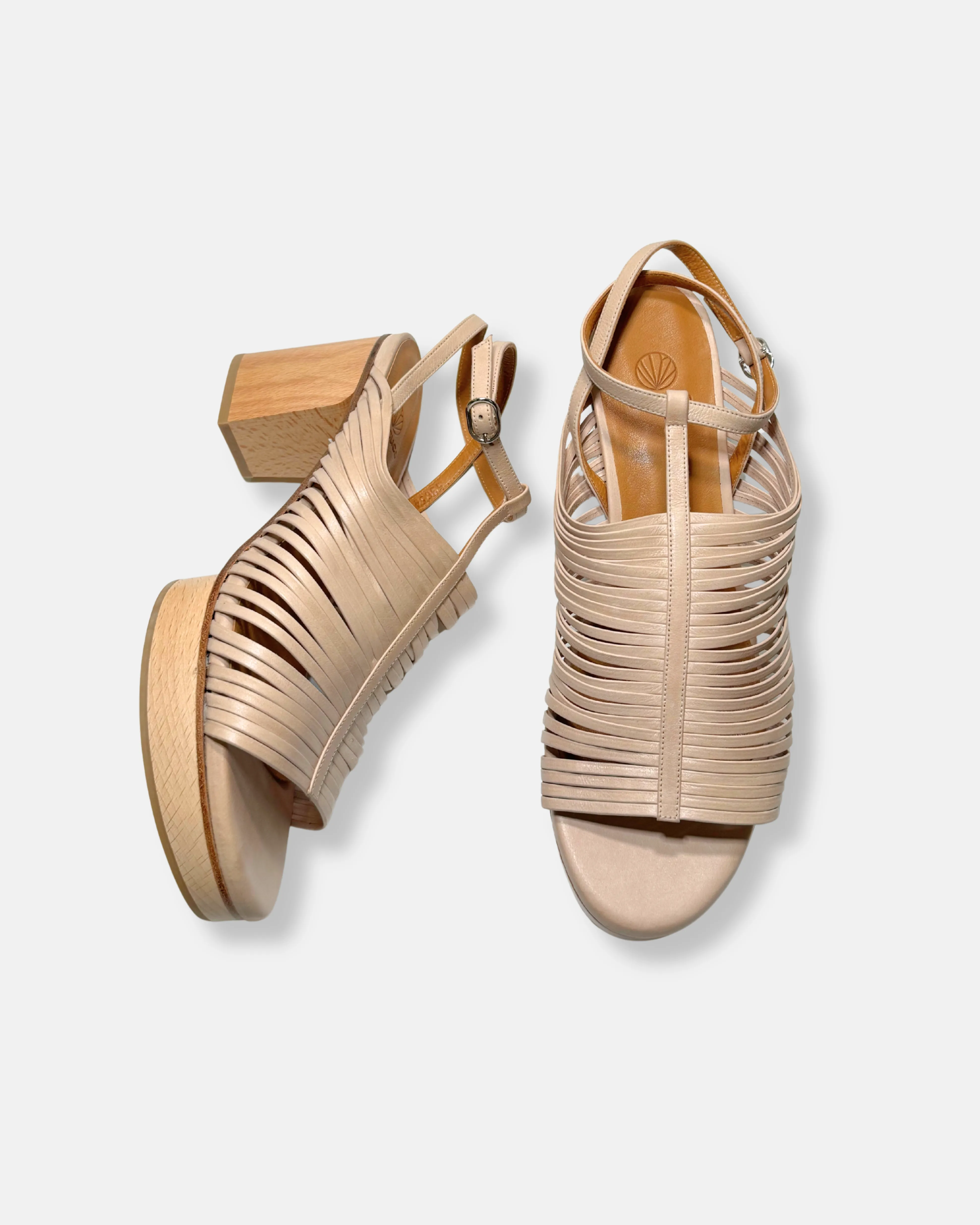 Archive Sale - Remy Platform Sandal Bone sold by COCLICO