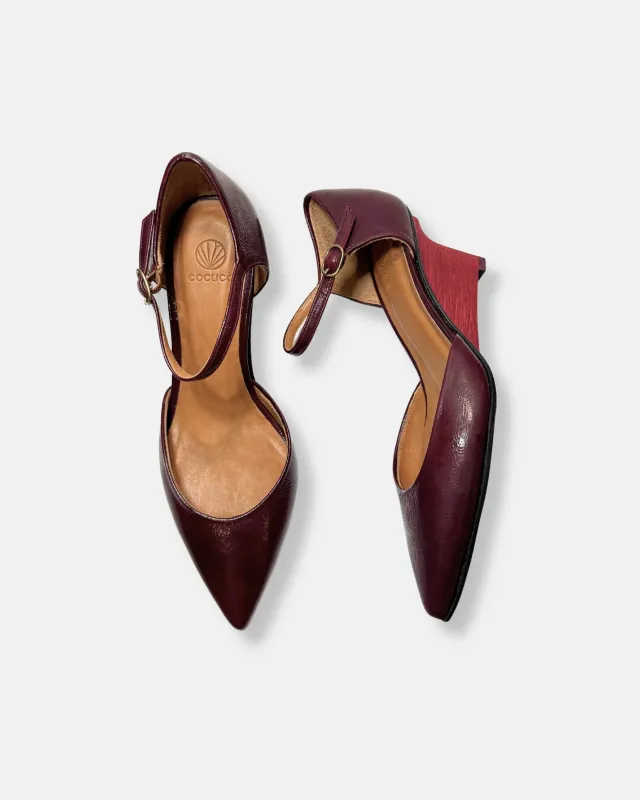 Archive Sale - Raven Wedge Heel Cordovan made by COCLICO
