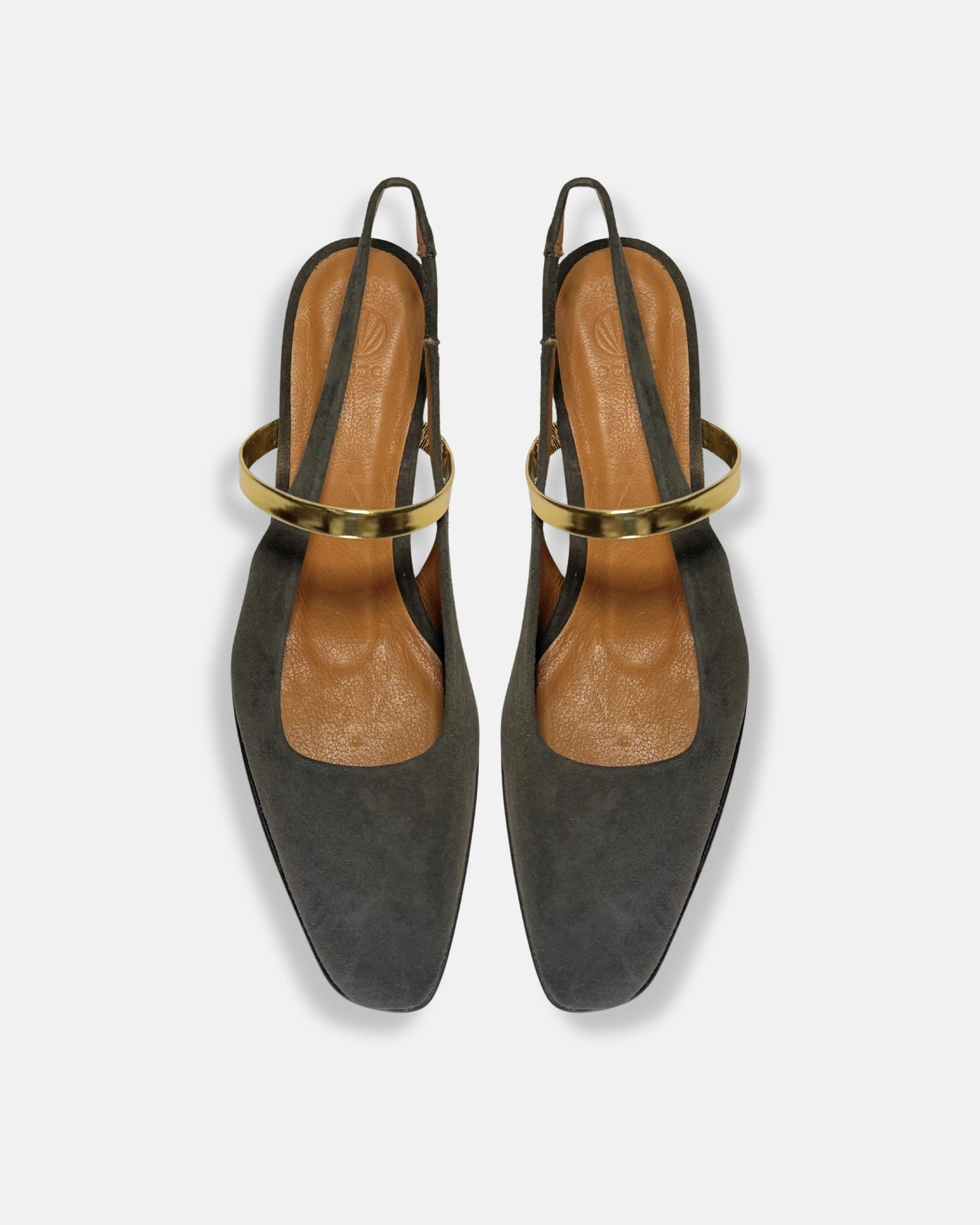 Archive Sale - Studio Slingback Pump Seal Brown sold by COCLICO