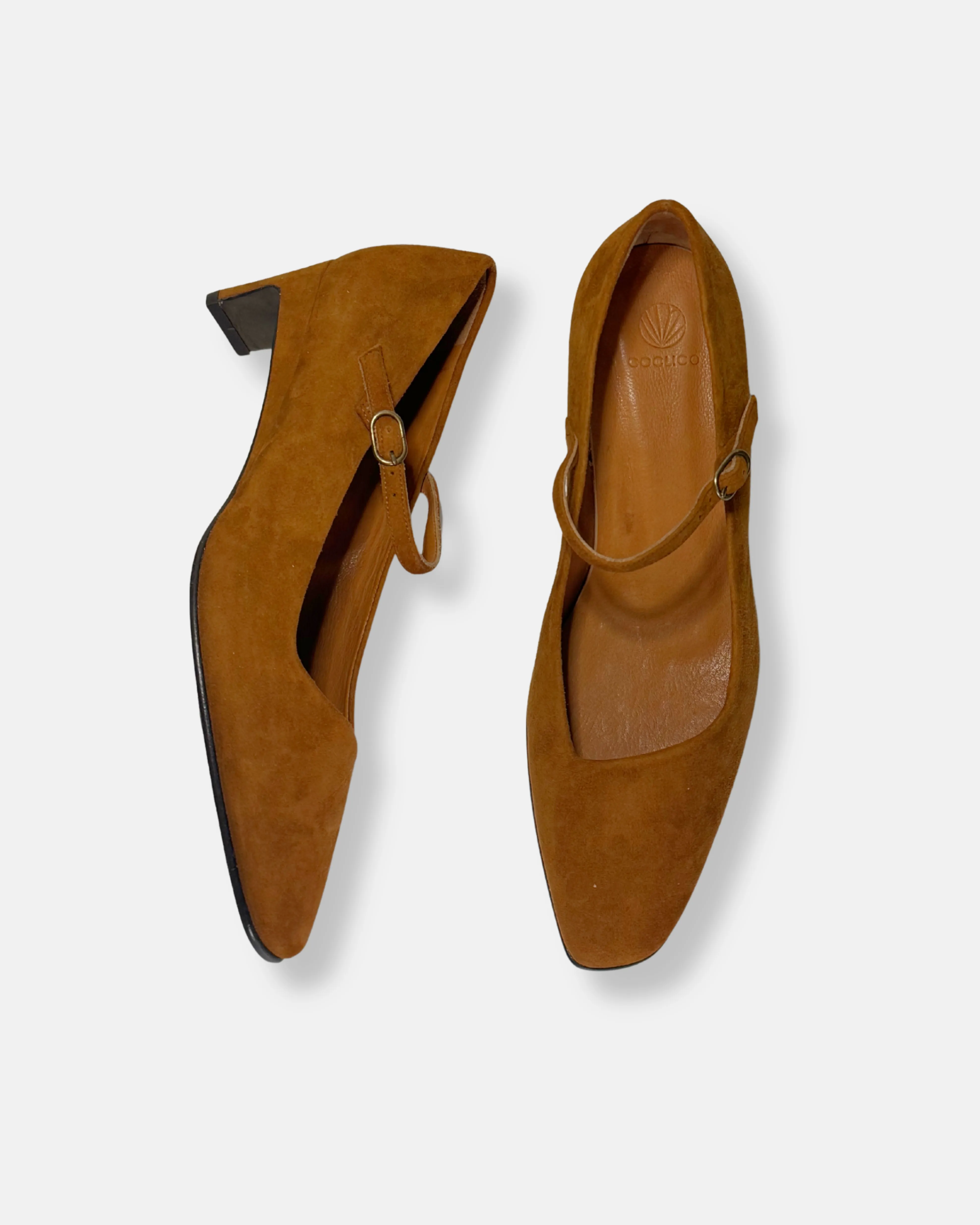 Archive Sale - Sass Mary-Jane Suede Russet sold by COCLICO