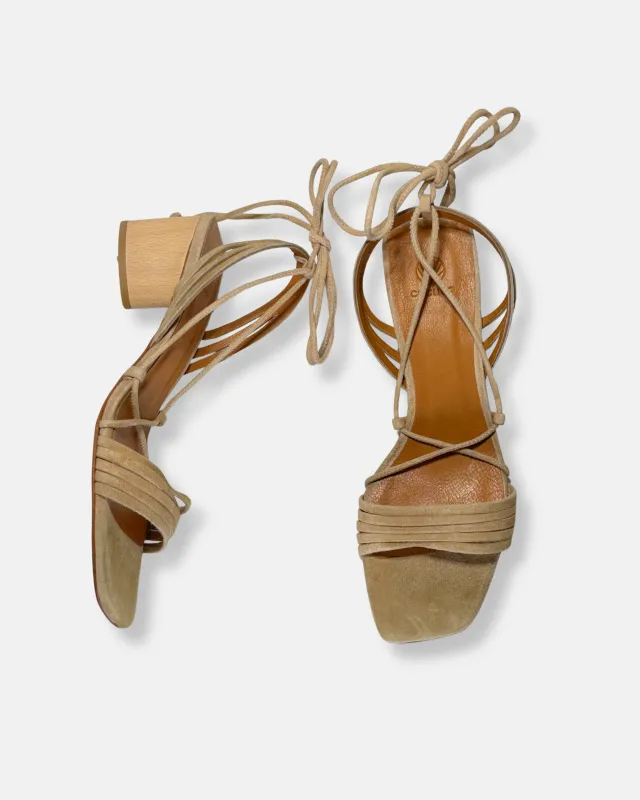 Archive Sale - Solomiya Heeled Sandal Sand made by COCLICO