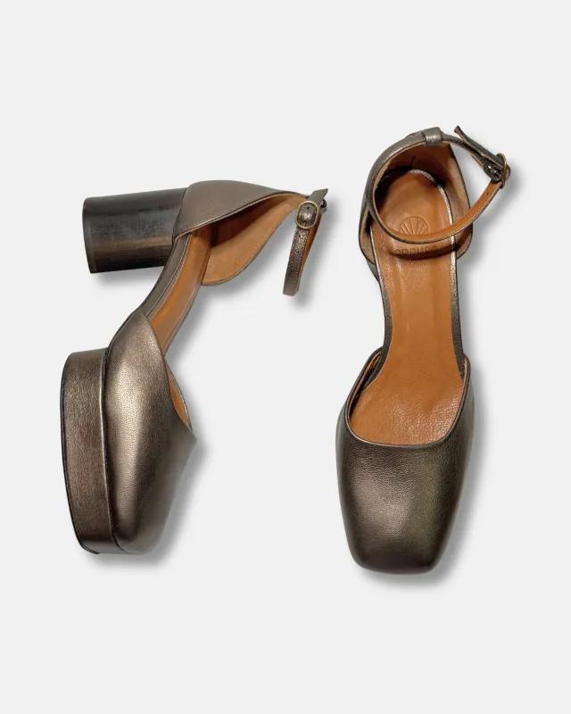 Archive Sale - Tower Platform Heel Graphite made by COCLICO