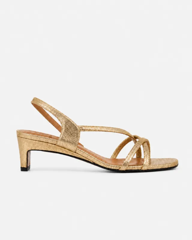 Archive Sale - Taylor Heeled Sandal Oro made by COCLICO
