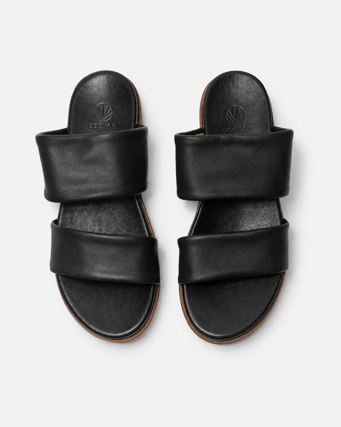 Archive Sale - Dimple Wedge Sandal Black sold by COCLICO