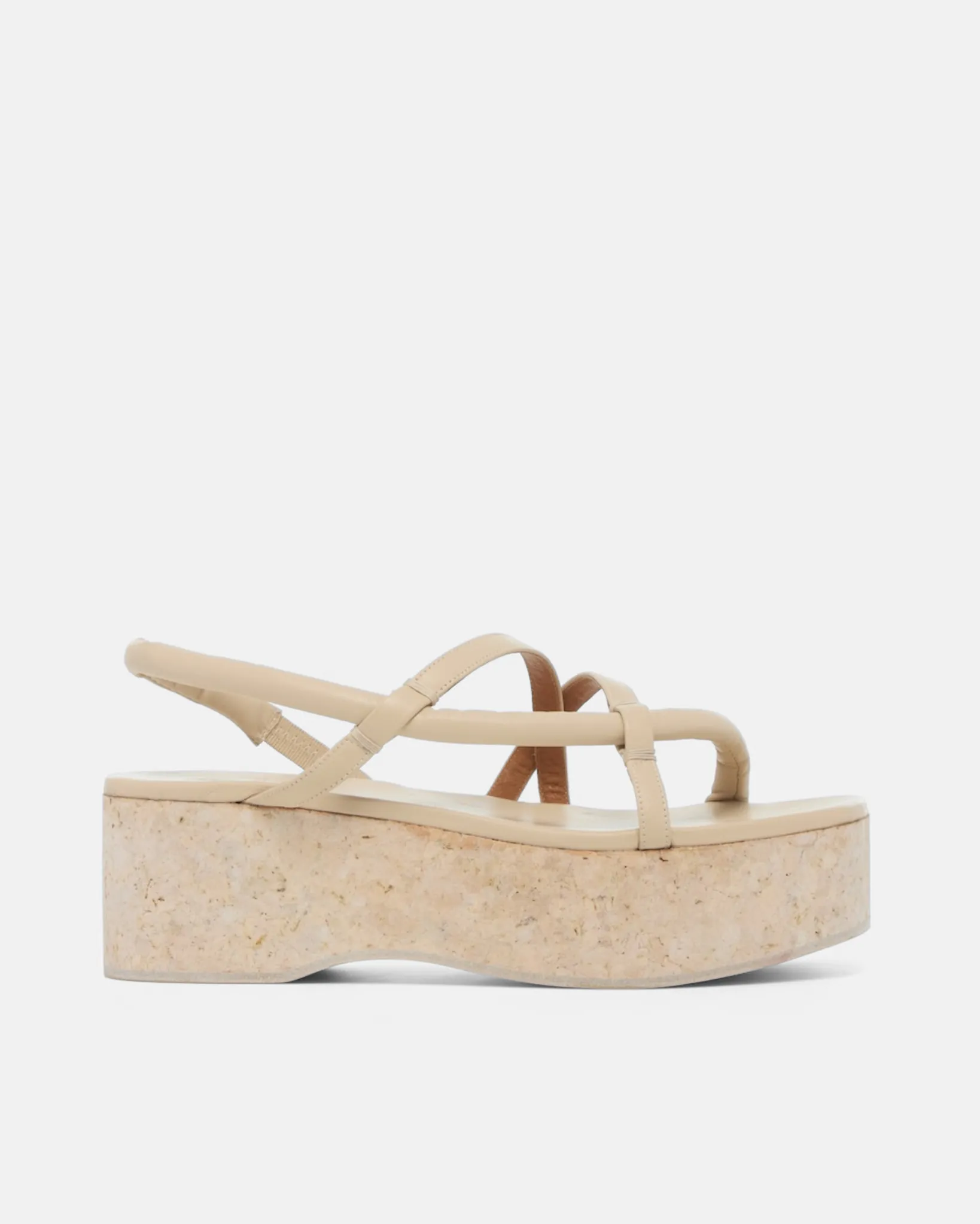 Archive Sale - Erykah Wedge Sandal Latte sold by COCLICO