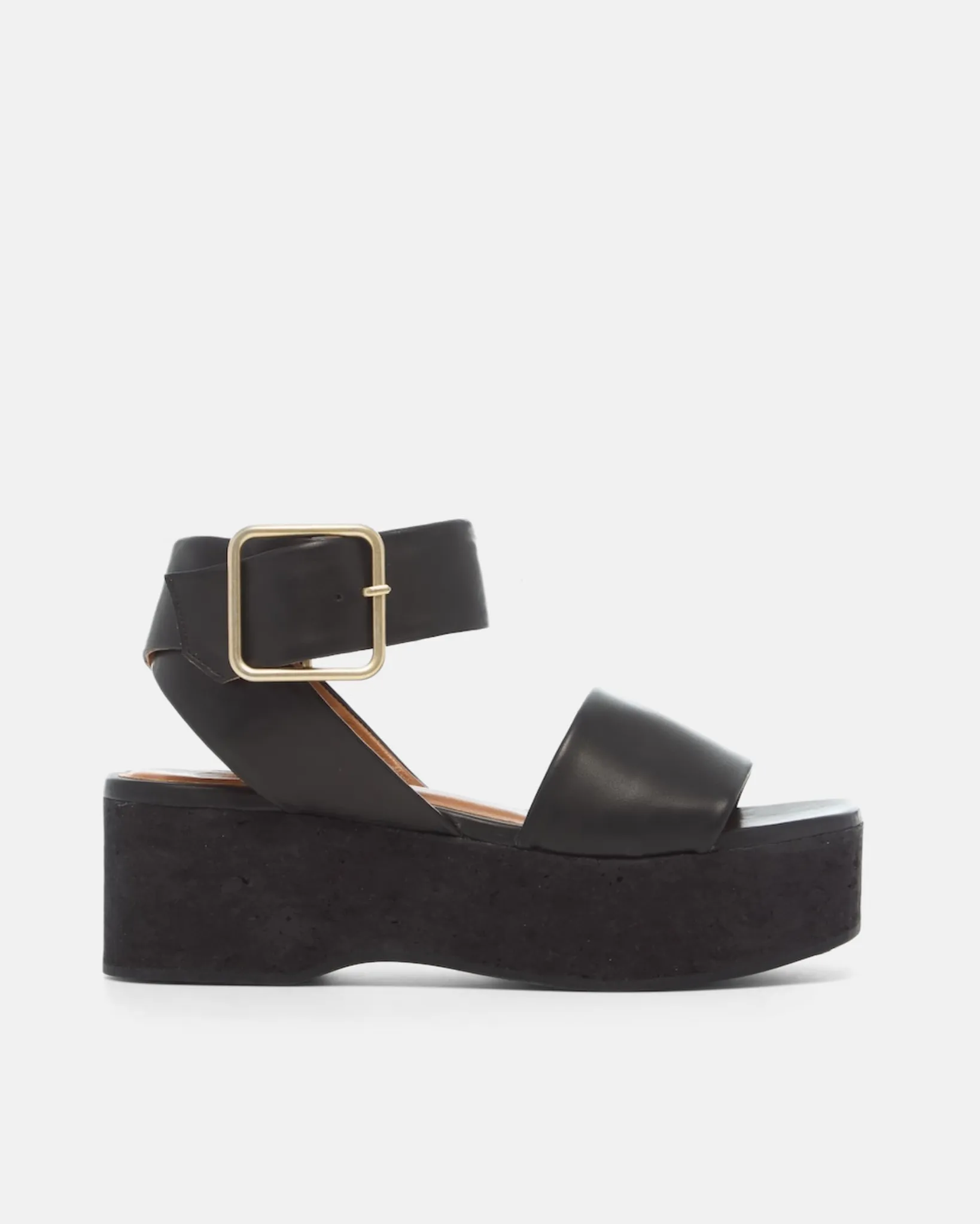 Archive Sale - Esso Wedge Sandal Black sold by COCLICO
