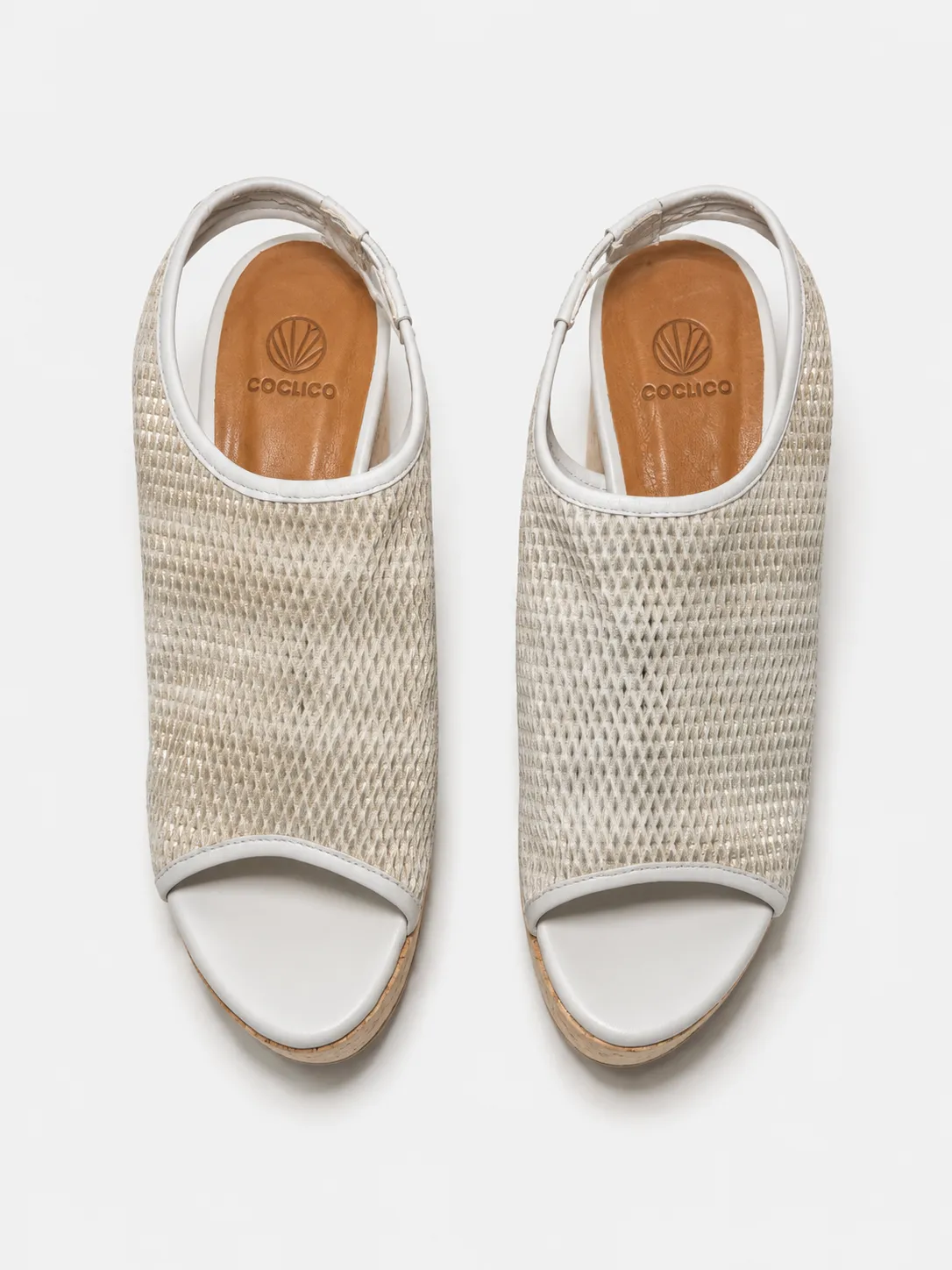 Archive Sale - Beta Platform Sandal Off White / Crystal Mesh sold by COCLICO product image thumbnail 2