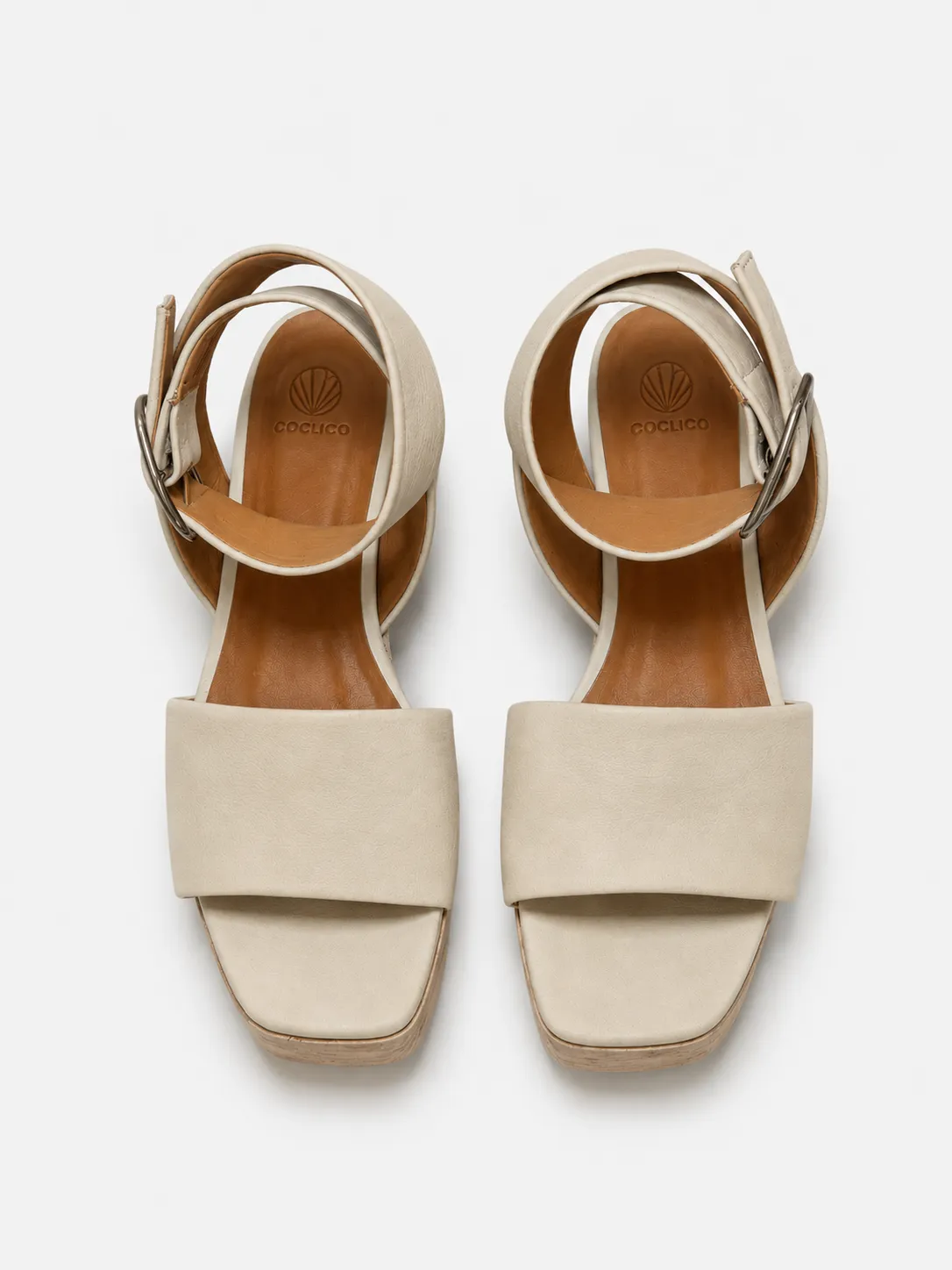 Archive Sale - Esso Wedge Sandal Mozzarella sold by COCLICO