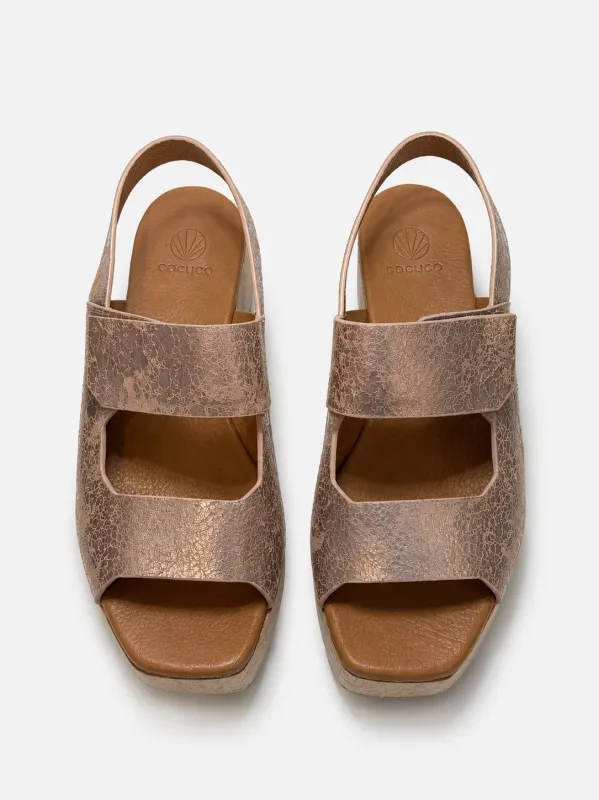 Archive Sale - Eno Wedge Sandal Crack Silk made by COCLICO