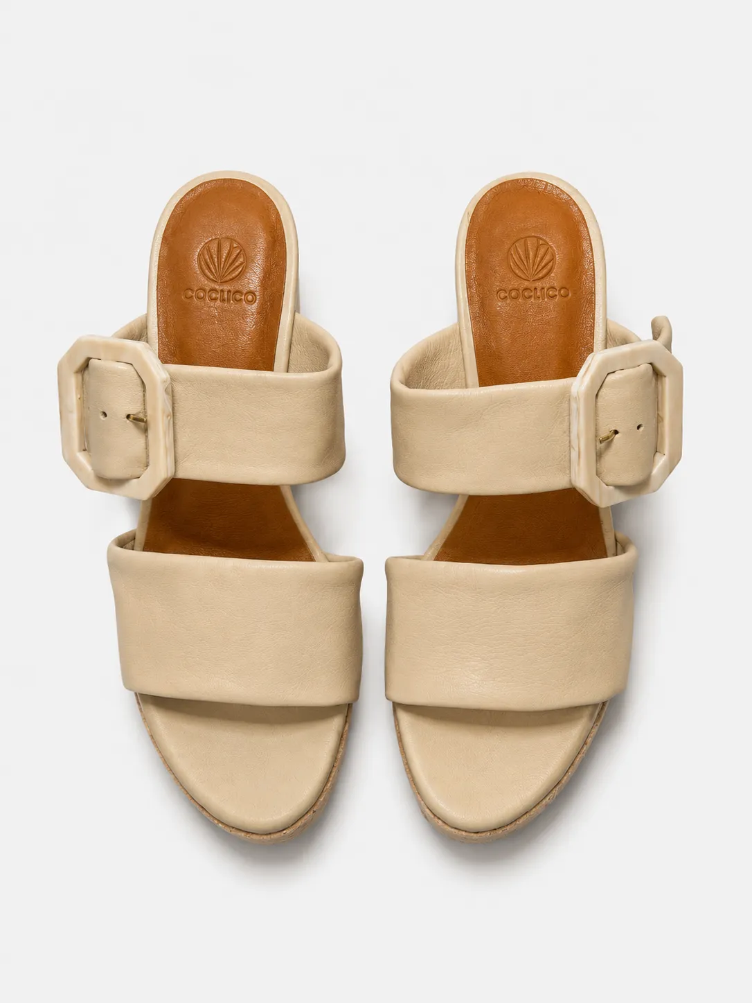 Archive Sale - Big Wedge Sandal Latte sold by COCLICO product image thumbnail 2