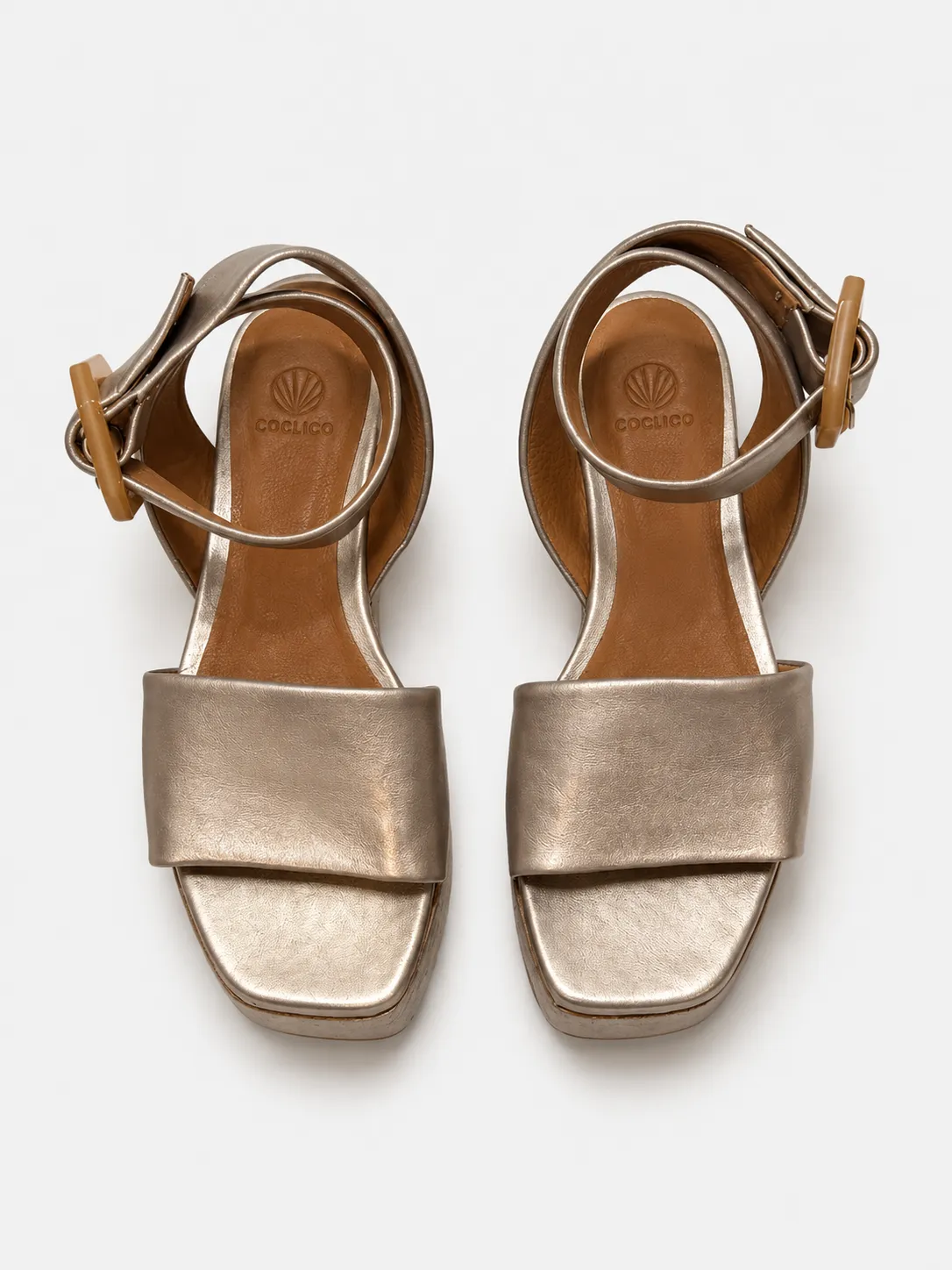 Archive Sale - Esso Wedge Sandal Metal Mustang sold by COCLICO product image thumbnail 2