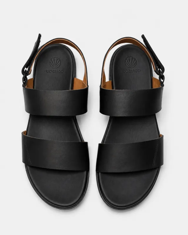 Archive Sale - Dude Wedge 1.0 Sandal Black made by COCLICO