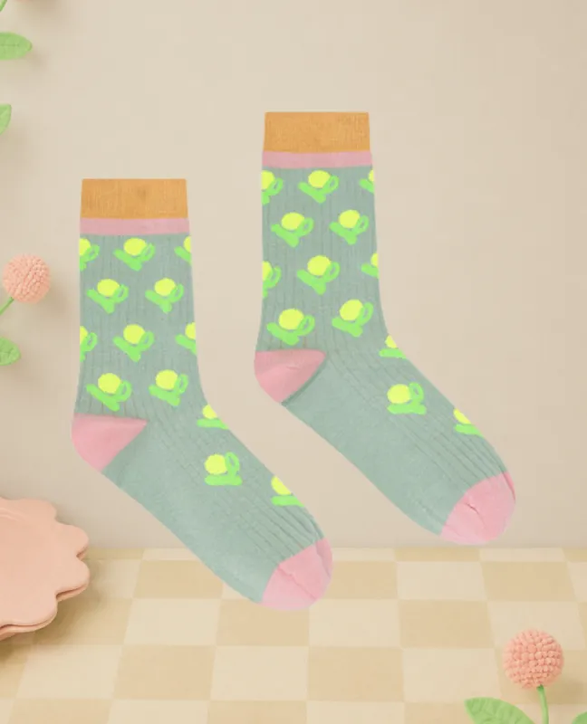 Dr. Bloom Fleur Socks made by Dr. Bloom