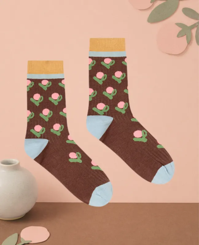 Dr. Bloom Fleur Socks made by Dr. Bloom
