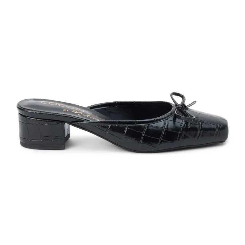 Geneva Heeled Mule sold by Coconuts by Matisse