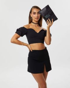 Black Viva Clutch Bag sold by Collete Hayman