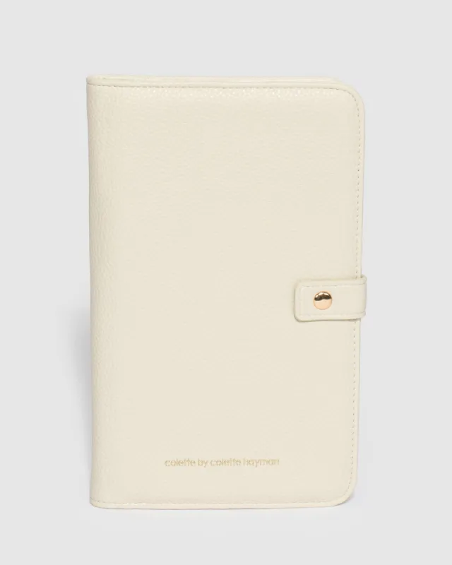Ivory Giselle Travel Wallet made by Collete Hayman