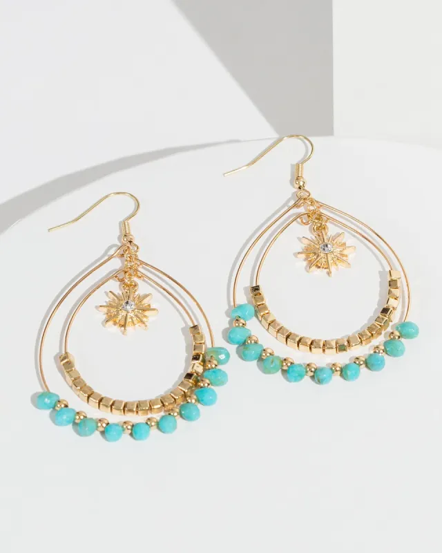 Blue Star Hook Earrings sold by Collete Hayman