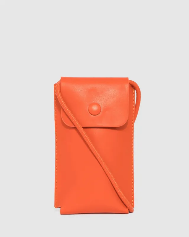 Orange Layla Phone Crossbody Bag sold by Collete Hayman