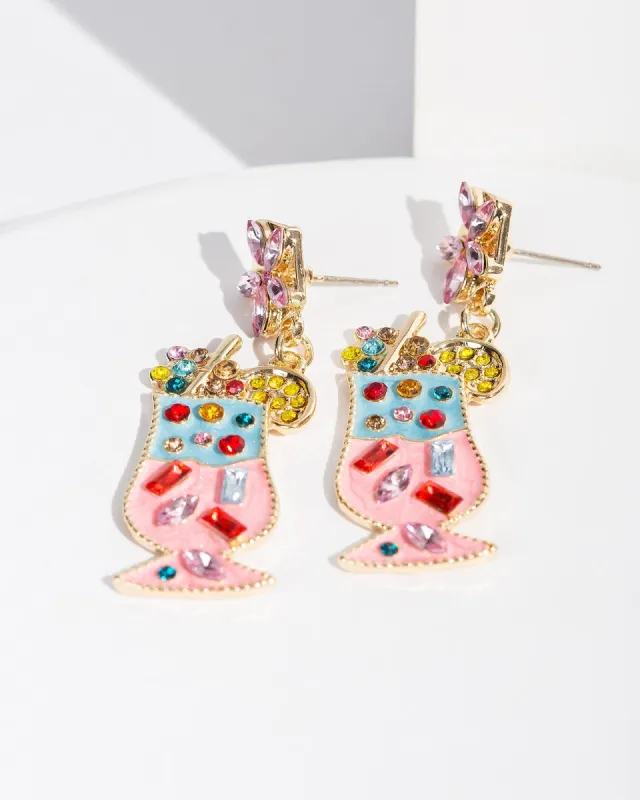 Multi Colour Fruity Cocktail Earrings sold by Collete Hayman