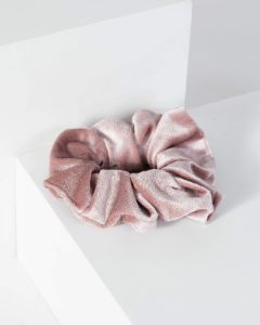 Pink Medium Single Velvet Scrunchie sold by Collete Hayman