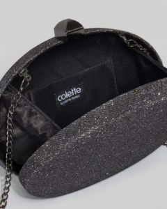 Gunmetal Gracie Hardcase Clutch Bag sold by Collete Hayman