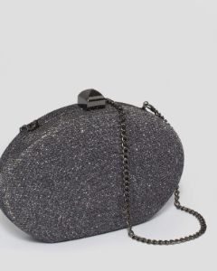 Gunmetal Gracie Hardcase Clutch Bag sold by Collete Hayman
