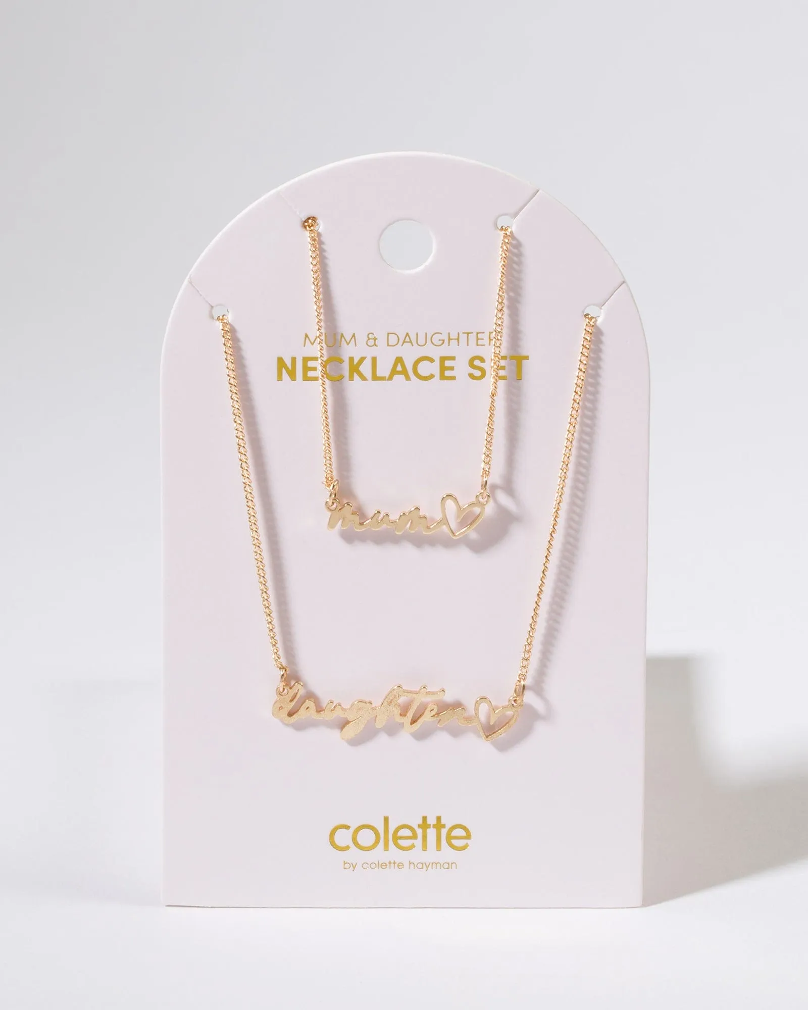 Gold Mum & Daughter Necklace Set sold by Collete Hayman product image thumbnail 2