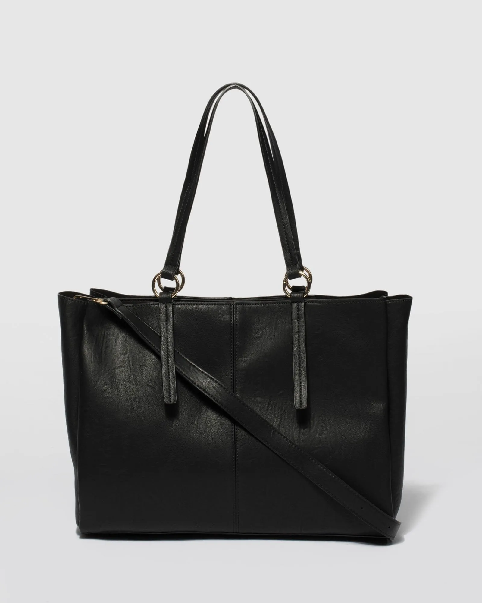Black Stacey Ring Tote Bag sold by Collete Hayman
