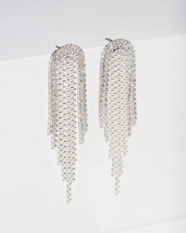 Crystal Mesh Statement Earrings sold by Collete Hayman