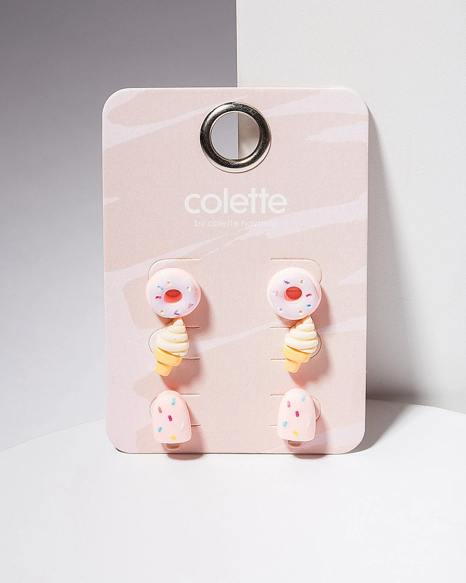 Multi Colour Donut & Ice Cream Stud Earring Pack sold by Collete Hayman