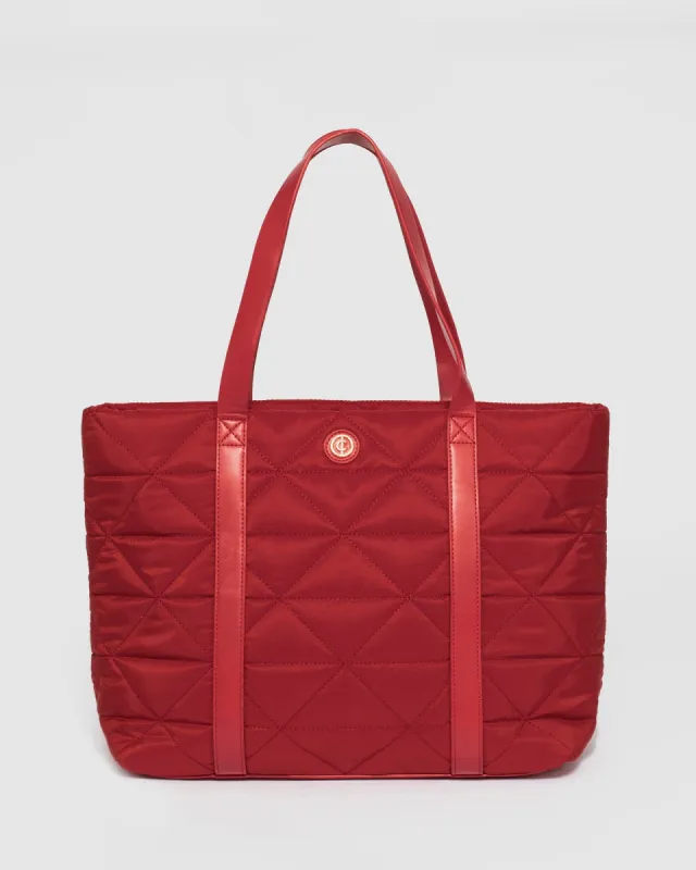 Red Billie Sports Tote Bag sold by Collete Hayman