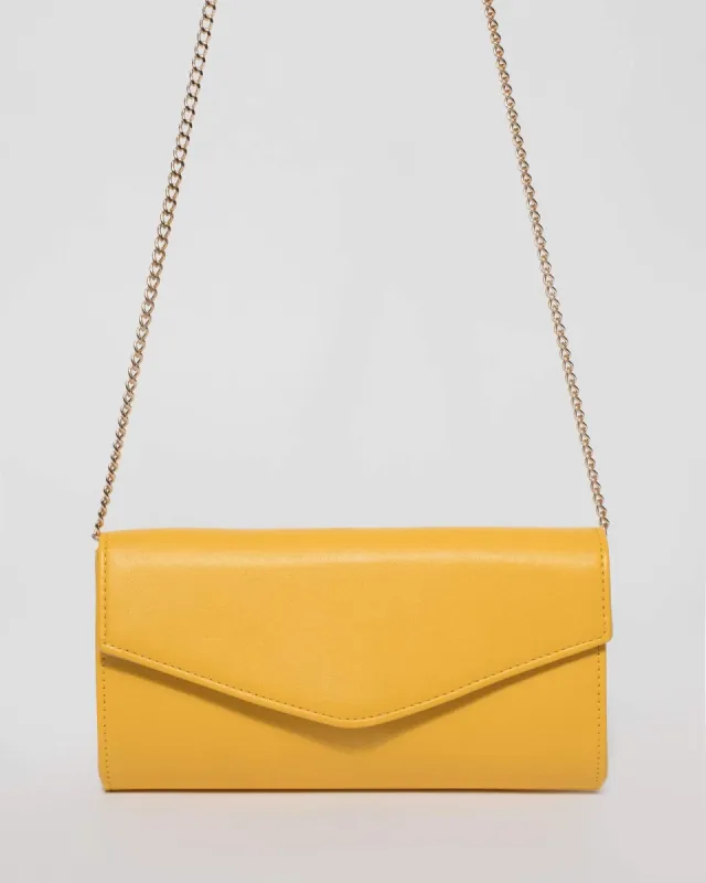 Yellow Londyn Clutch Bag sold by Collete Hayman